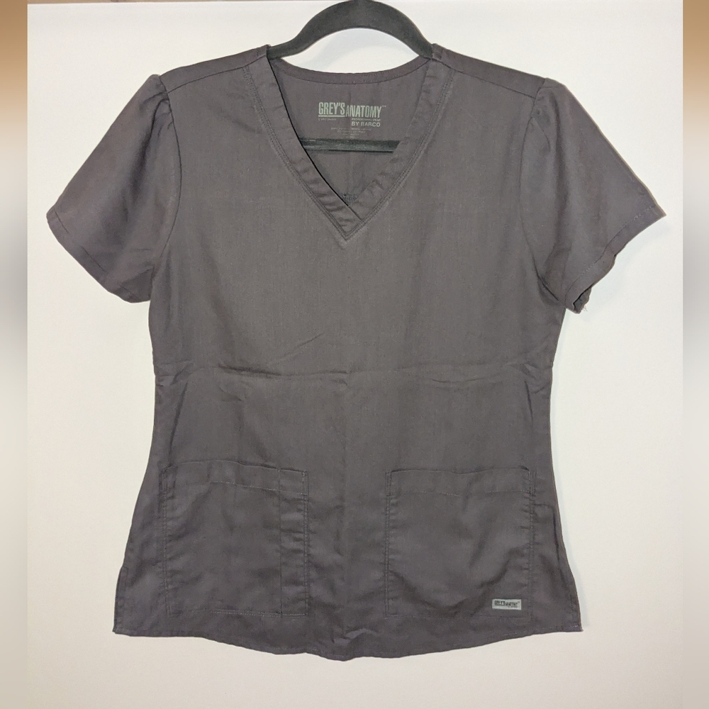 Grey's Anatomy Women's Gray Scrub Top